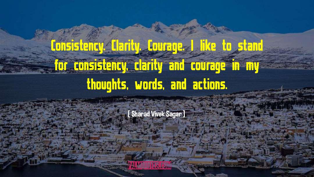 Words And Actions quotes by Sharad Vivek Sagar