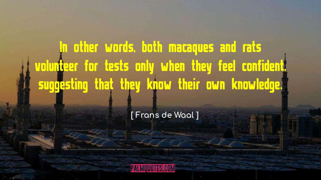 Words And Their Meanings quotes by Frans De Waal