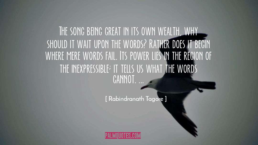 Words Failed quotes by Rabindranath Tagore