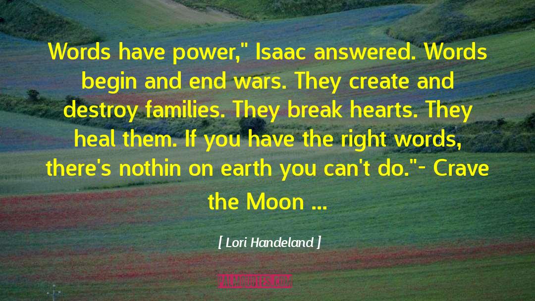 Words Have Power quotes by Lori Handeland