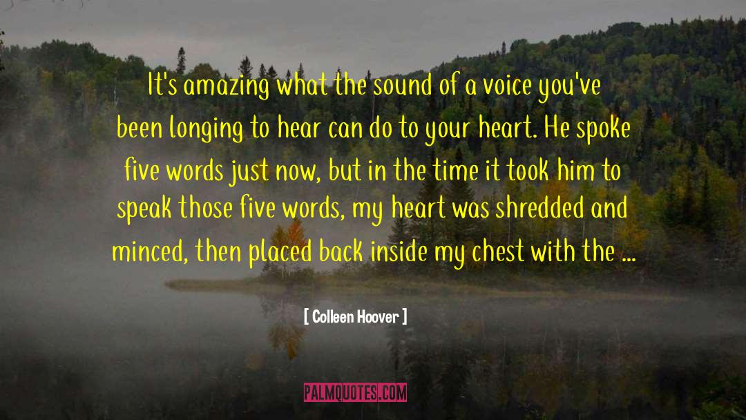Words Kill quotes by Colleen Hoover