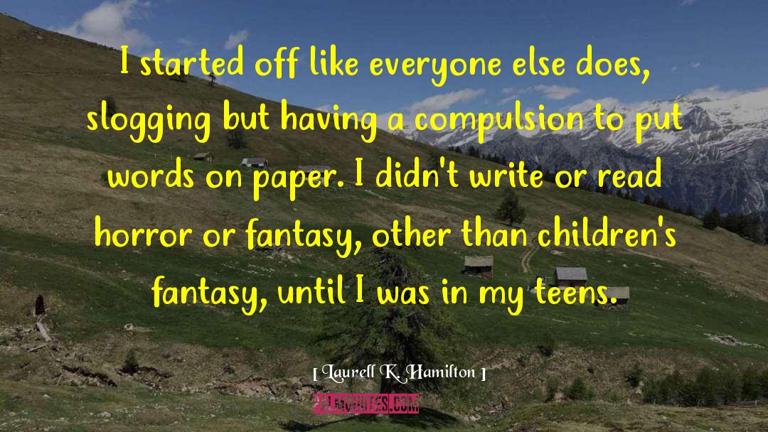 Words On Paper quotes by Laurell K. Hamilton