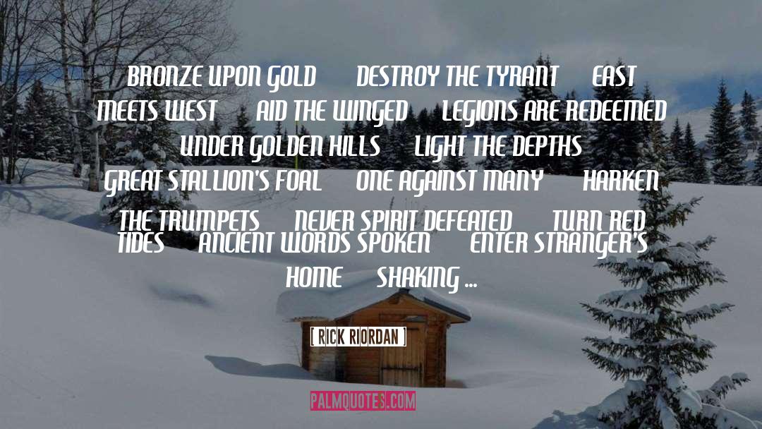 Words Spoken quotes by Rick Riordan