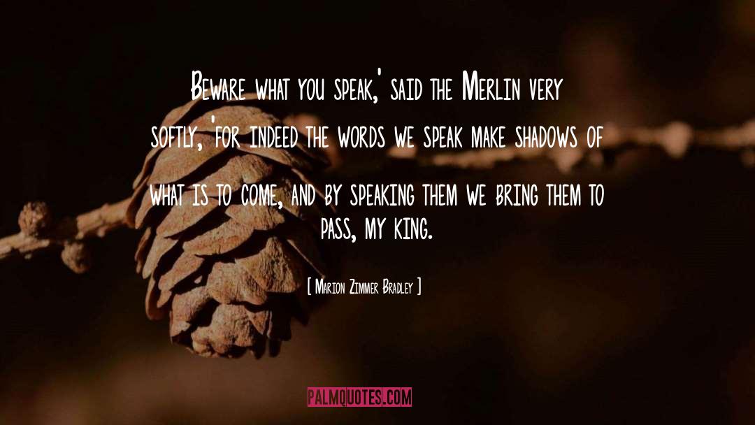 Words We Speak quotes by Marion Zimmer Bradley