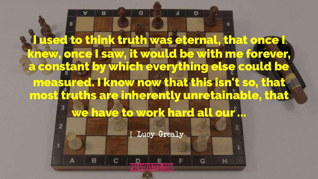 Work And Life Balance quotes by Lucy Grealy