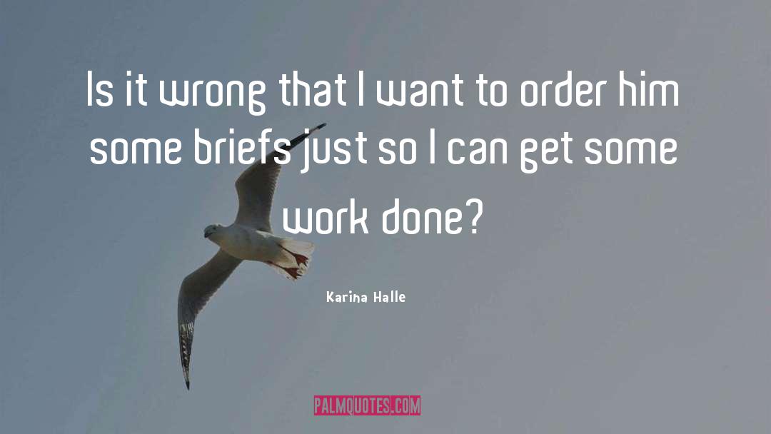 Work Done quotes by Karina Halle