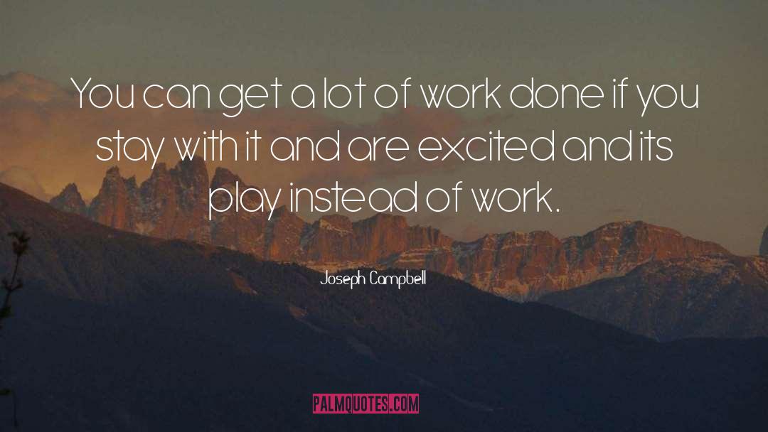 Work Done quotes by Joseph Campbell