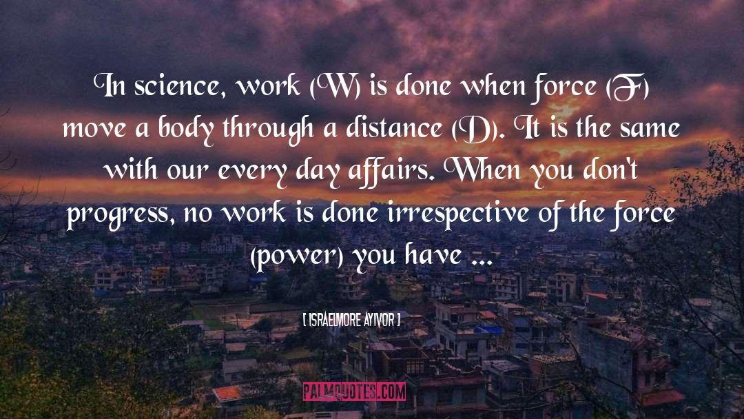 Work Done quotes by Israelmore Ayivor