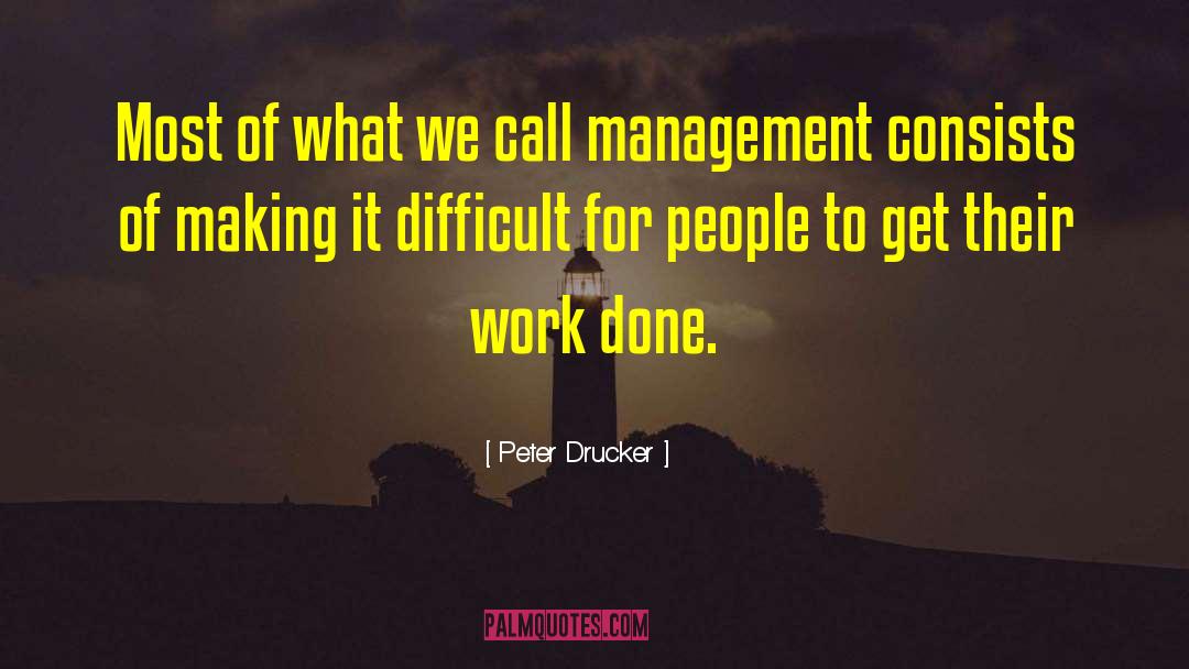 Work Done quotes by Peter Drucker