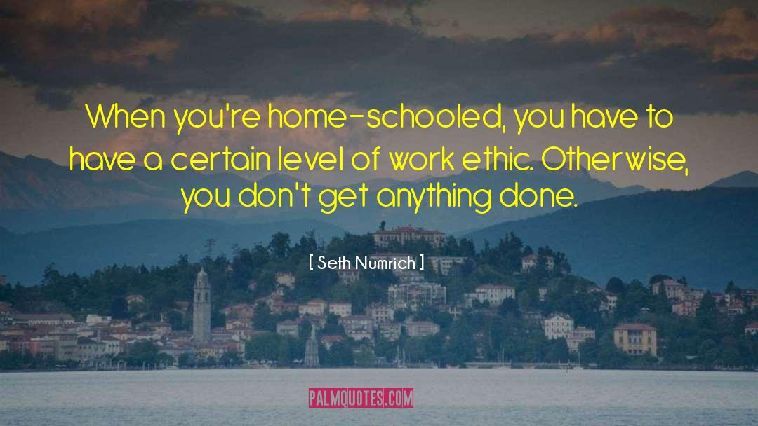 Work Ethic quotes by Seth Numrich