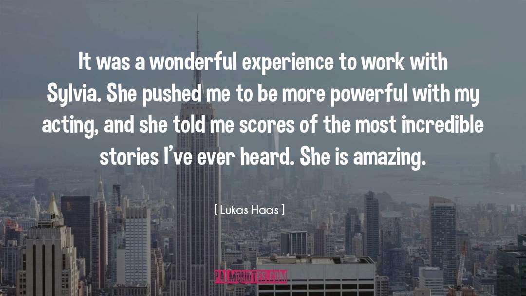 Work Experience quotes by Lukas Haas