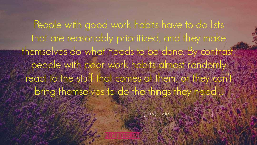 Work Habits quotes by Ray Dalio