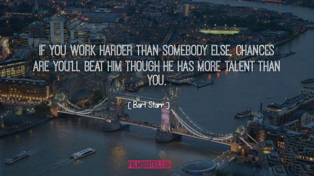 Work Harder quotes by Bart Starr