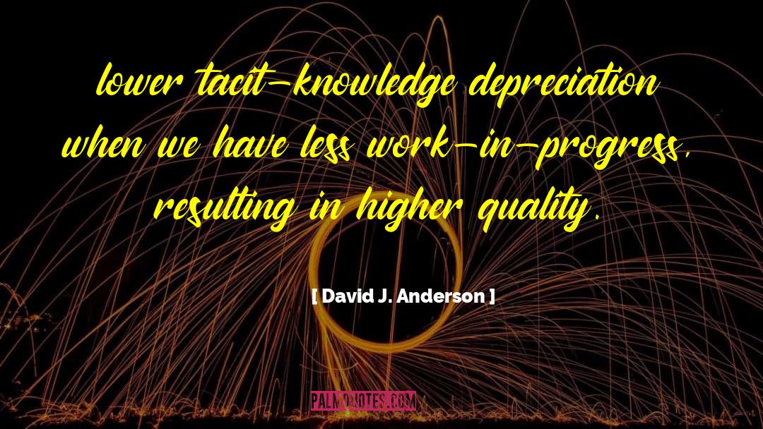 Work In Progress quotes by David J. Anderson