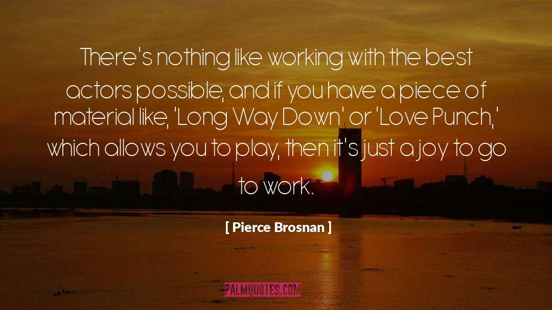 Work Love quotes by Pierce Brosnan