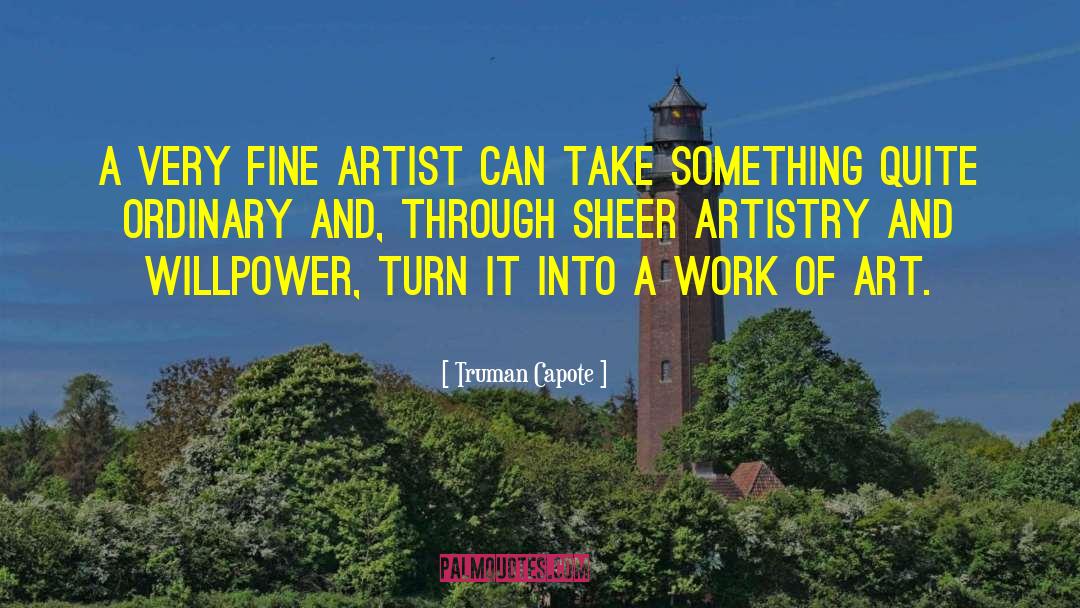 Work Of Art quotes by Truman Capote