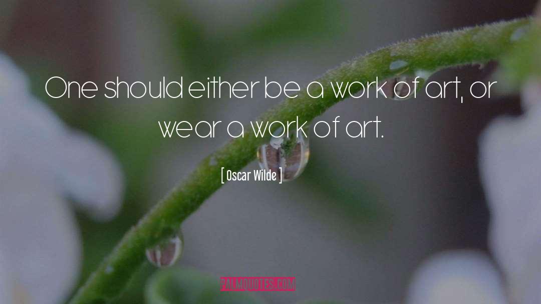 Work Of Art quotes by Oscar Wilde