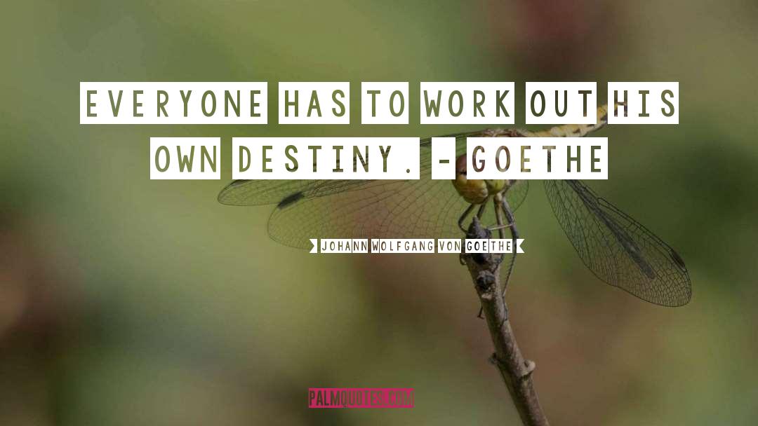 Work Out quotes by Johann Wolfgang Von Goethe