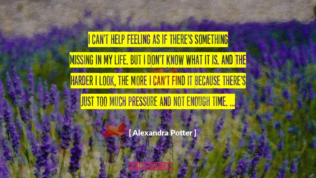 Work Pressure quotes by Alexandra Potter