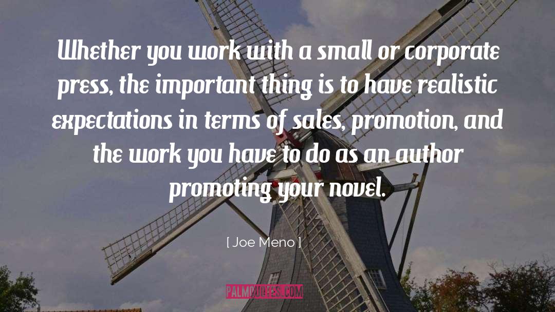 Work Sales quotes by Joe Meno