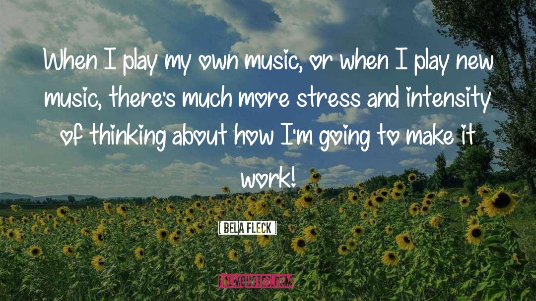 Work Stress quotes by Bela Fleck