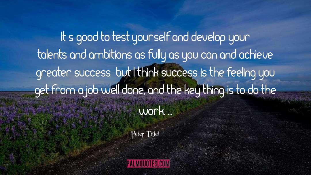 Work Success quotes by Peter Thiel