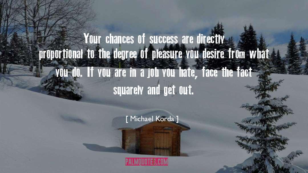 Work Success quotes by Michael Korda