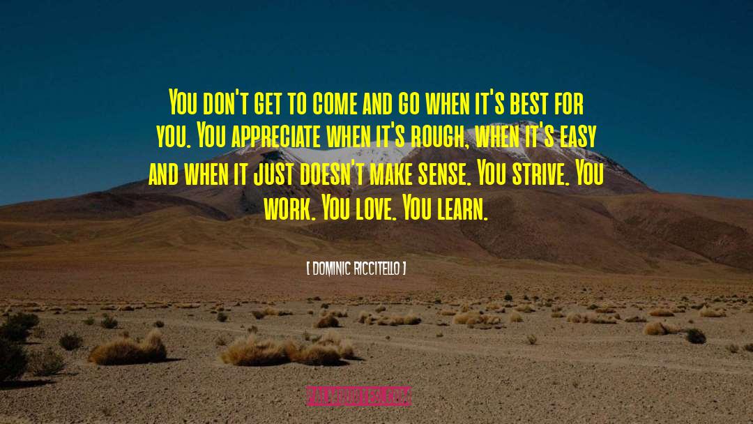 Work You Love quotes by Dominic Riccitello