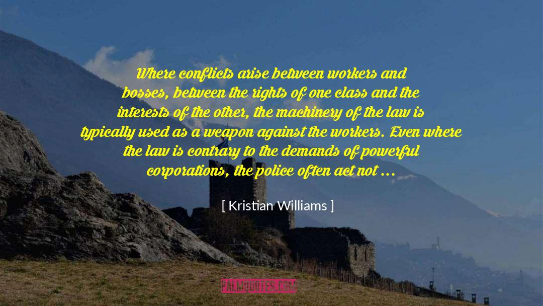 Workers Union quotes by Kristian Williams