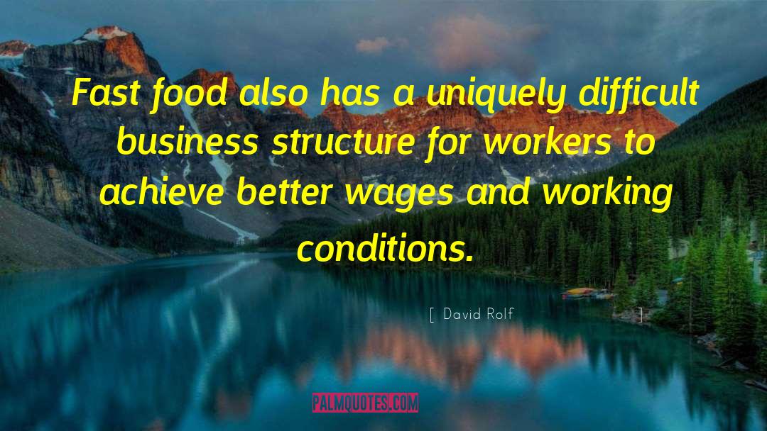 Working Conditions quotes by David Rolf