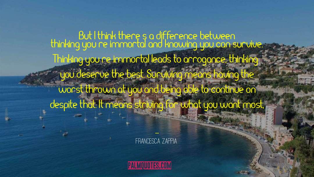 Working For A Living quotes by Francesca Zappia