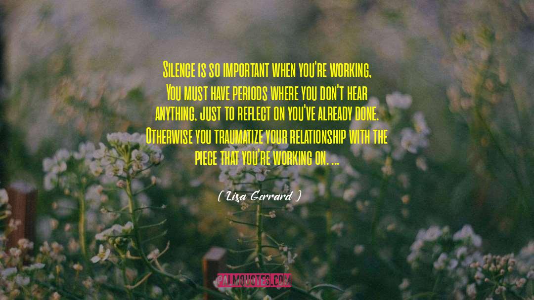 Working Relationships quotes by Lisa Gerrard