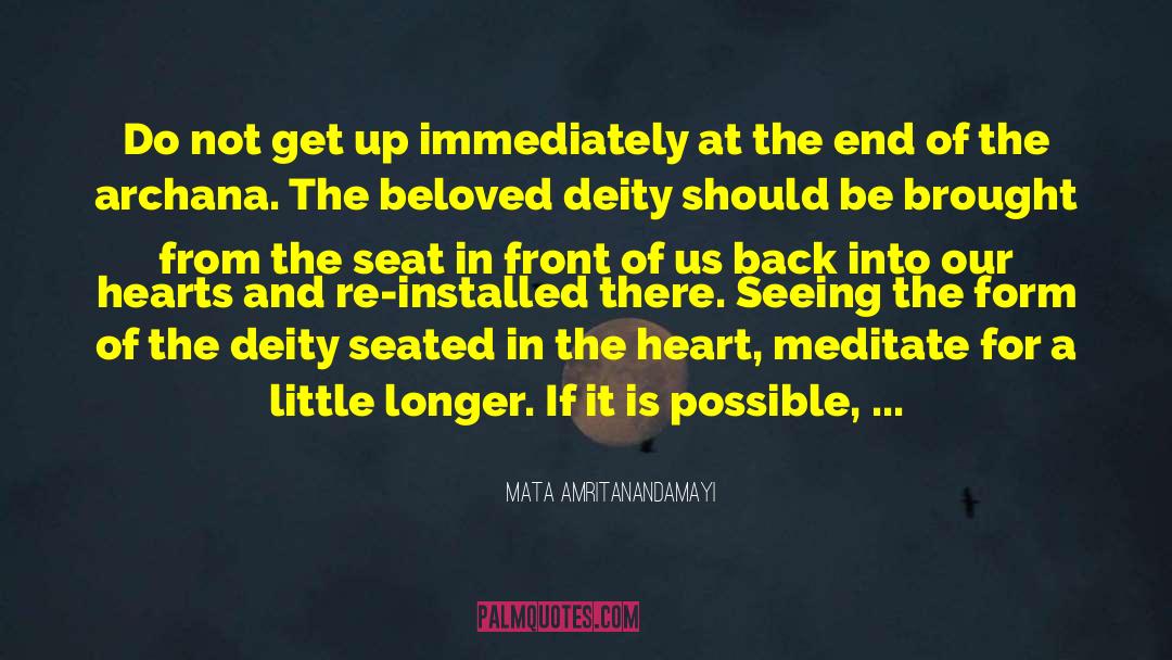 Working The Mind quotes by Mata Amritanandamayi