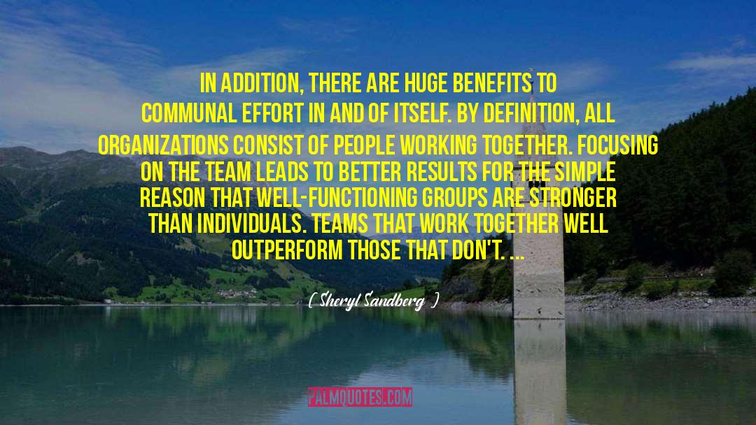Working Together quotes by Sheryl Sandberg