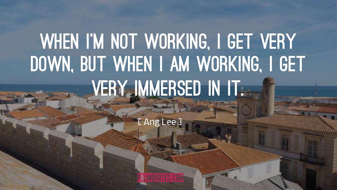 Working Very Hard quotes by Ang Lee