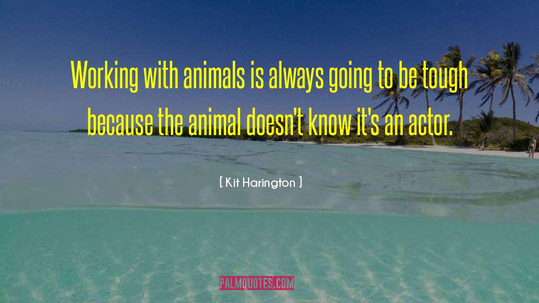 Working With Animals quotes by Kit Harington