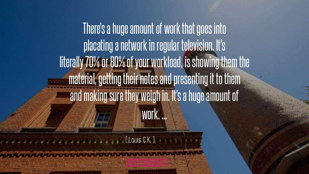 Workload quotes by Louis C.K.