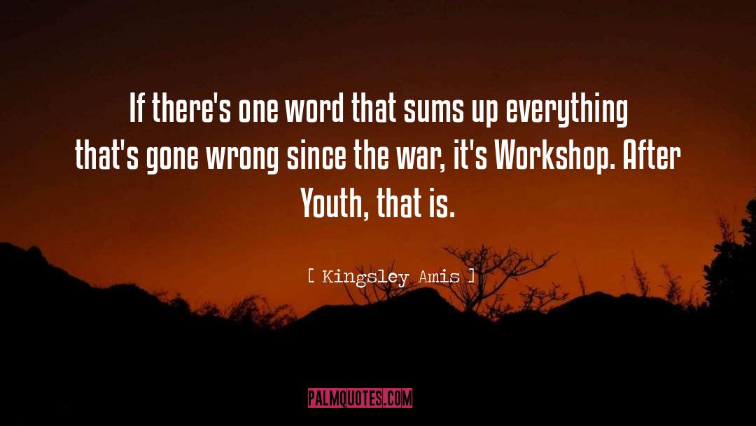 Workshop quotes by Kingsley Amis