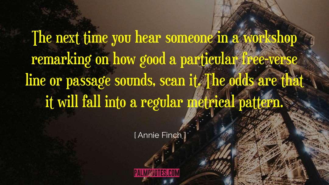 Workshop quotes by Annie Finch