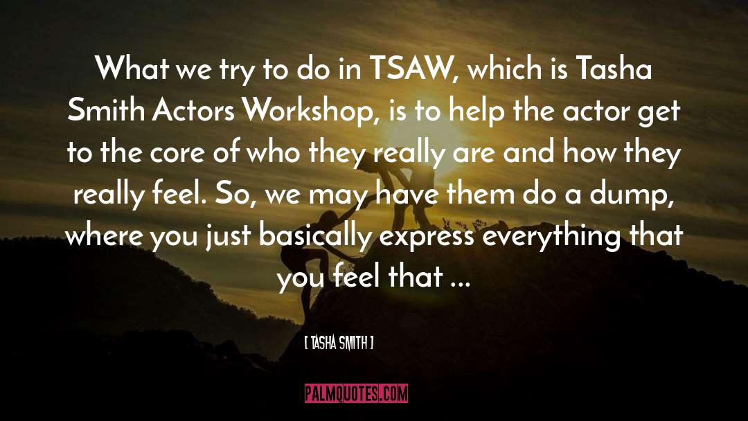 Workshop quotes by Tasha Smith