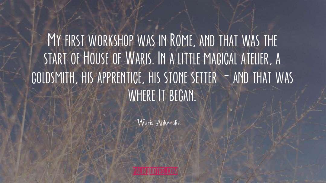 Workshop quotes by Waris Ahluwalia