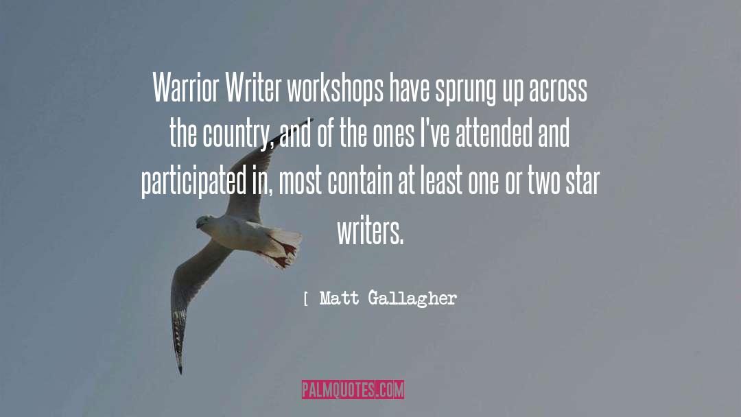 Workshops quotes by Matt Gallagher