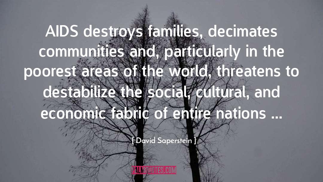 World Aids Day quotes by David Saperstein