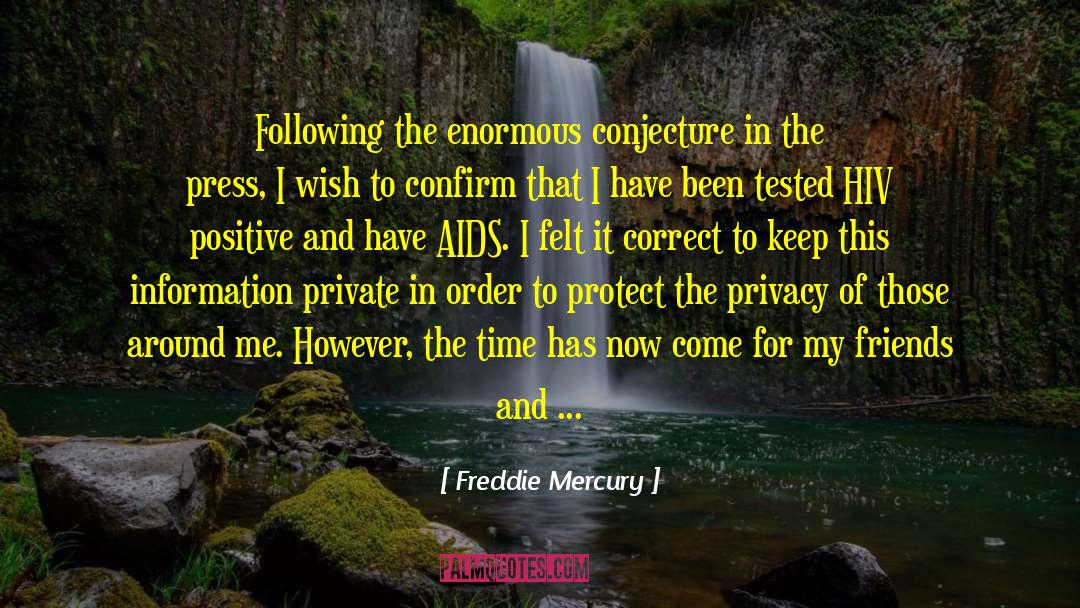 World Aids Day quotes by Freddie Mercury