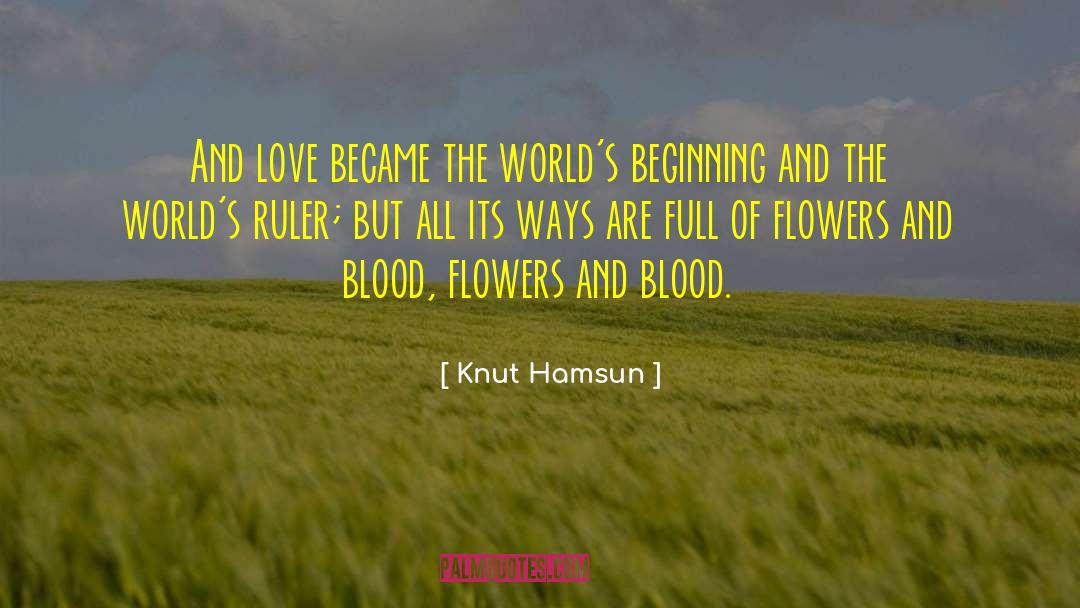 World And Love quotes by Knut Hamsun