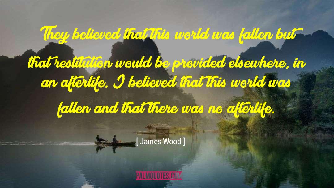 World Building quotes by James Wood