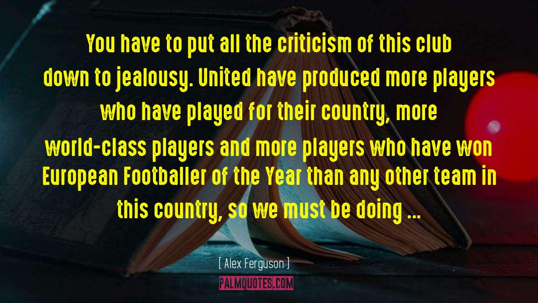 World Class quotes by Alex Ferguson