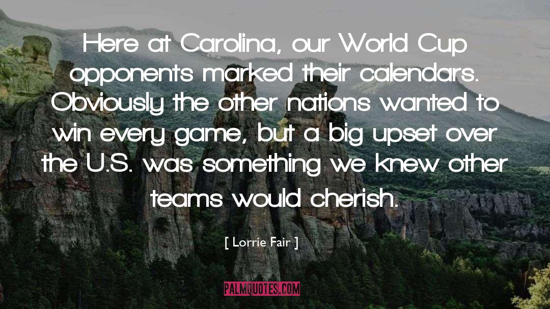 World Cup quotes by Lorrie Fair