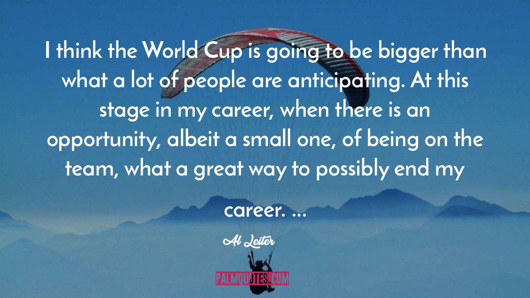 World Cup quotes by Al Leiter