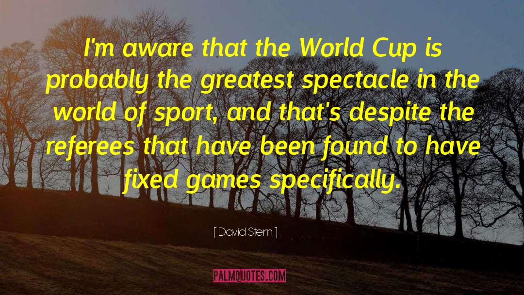 World Cup quotes by David Stern
